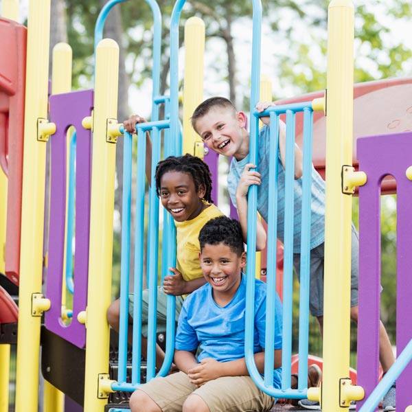 kids on a playground